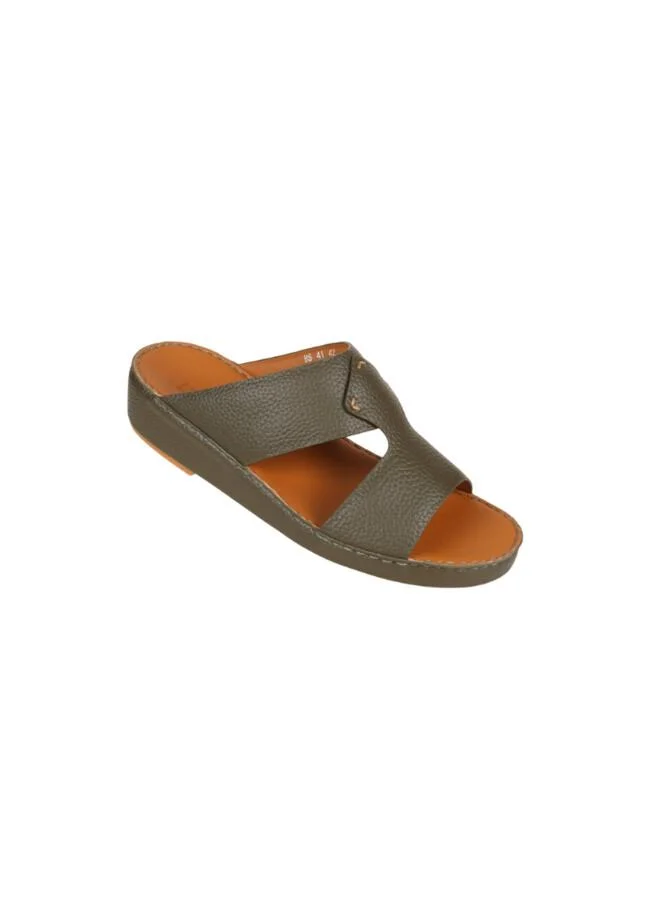 barjeel uno 008-3809 Barjeel Uno Mens Arabic Sandals BS Olive